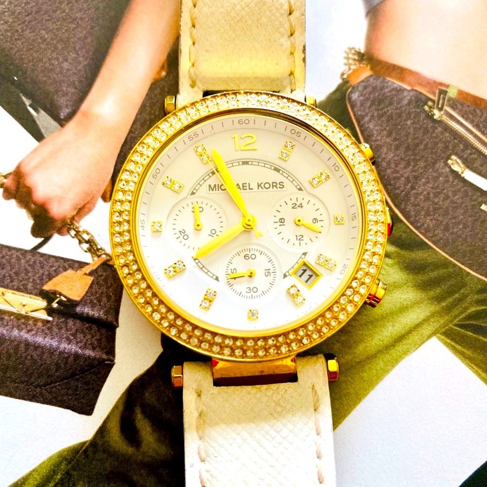 Michael Kors Leather Band Watch